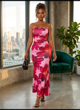 Wild Rose Strapless Maxi