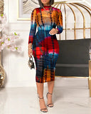 LadyNess 3 Piece Mesh Print